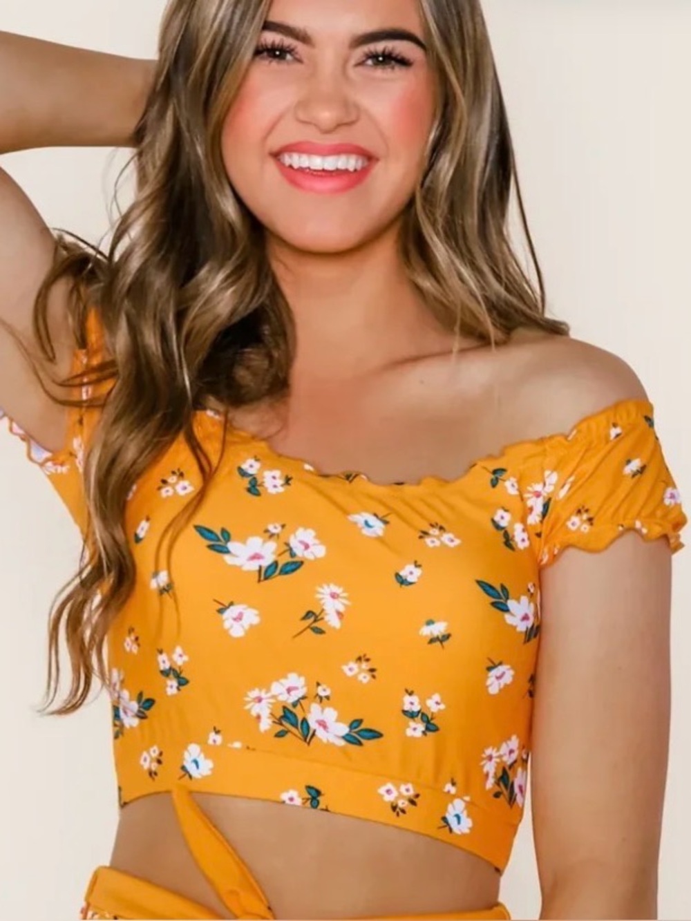 Women’s Yellow Floral Bikini by Coral Reef